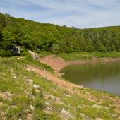 Mountain Lake Landscapes and Rock Maze