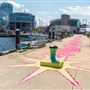 Magenta Pier Mural